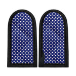 Blue And White Polka Dot Pattern Print Skillet Handle Cover