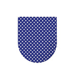 Blue And White Polka Dot Pattern Print Toilet Lid Cover