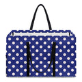 Blue And White Polka Dot Pattern Print Utility Tote Bag