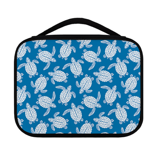 Blue And White Sea Turtle Pattern Print Classic Bible Case