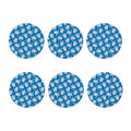 Blue And White Sea Turtle Pattern Print Coaster Set