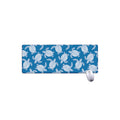 Blue And White Sea Turtle Pattern Print Extended Mouse Pad
