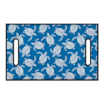 Blue And White Sea Turtle Pattern Print Golf Cart Seat Cover