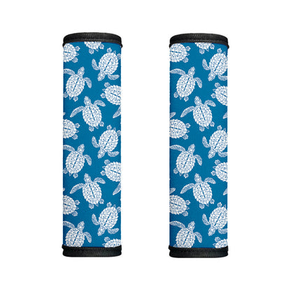 Blue And White Sea Turtle Pattern Print Handle Covers