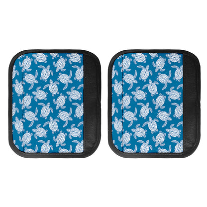 Blue And White Sea Turtle Pattern Print Handle Covers