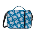 Blue And White Sea Turtle Pattern Print Shoulder Strap Bible Bag