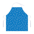 Blue And White Stethoscope Pattern Print Adjustable Apron