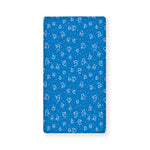 Blue And White Stethoscope Pattern Print Baby Crib Sheet