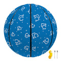 Blue And White Stethoscope Pattern Print Basketball