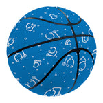 Blue And White Stethoscope Pattern Print Basketball