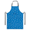Blue And White Stethoscope Pattern Print Bib Apron With Pocket