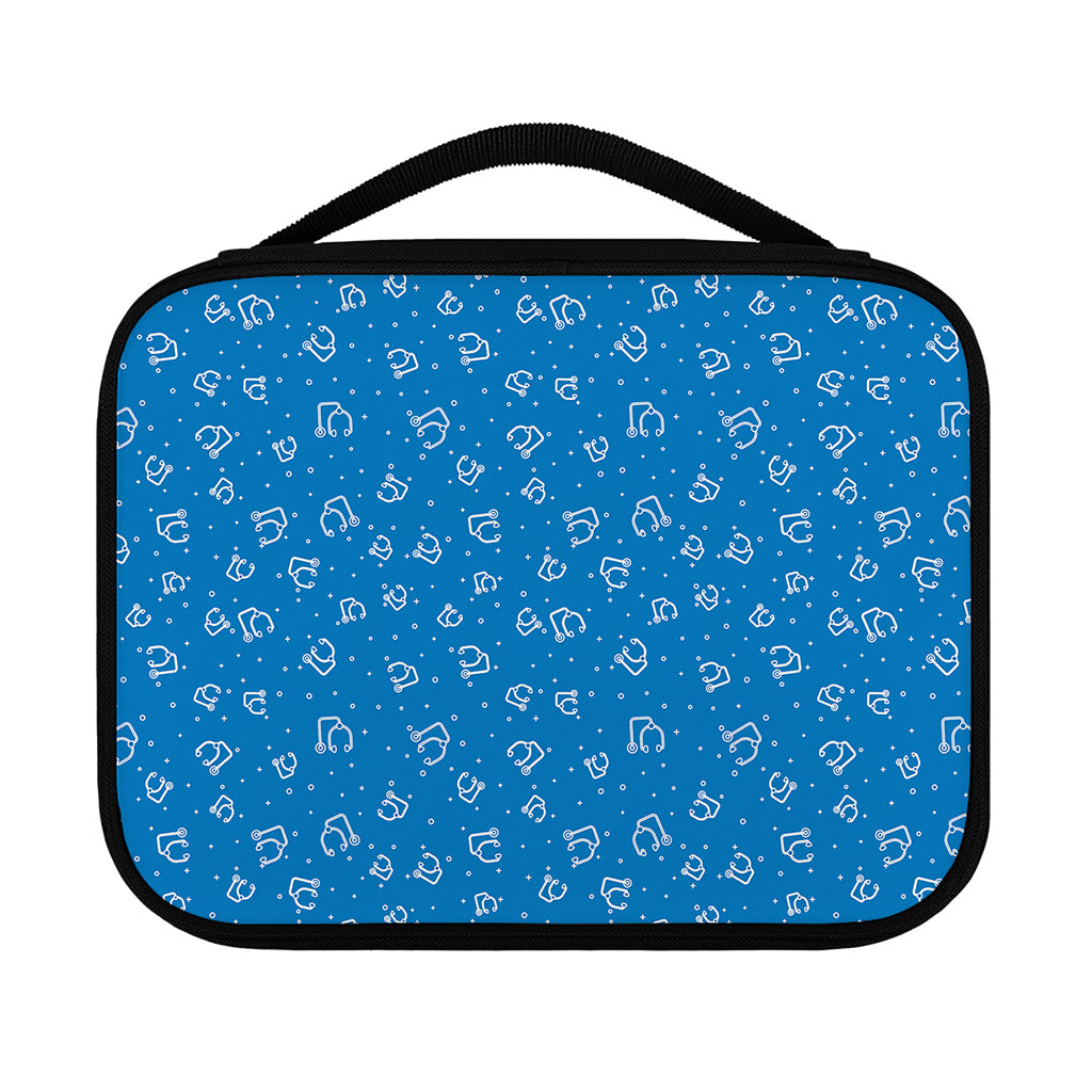Blue And White Stethoscope Pattern Print Classic Bible Case