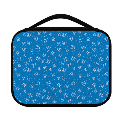 Blue And White Stethoscope Pattern Print Classic Bible Case