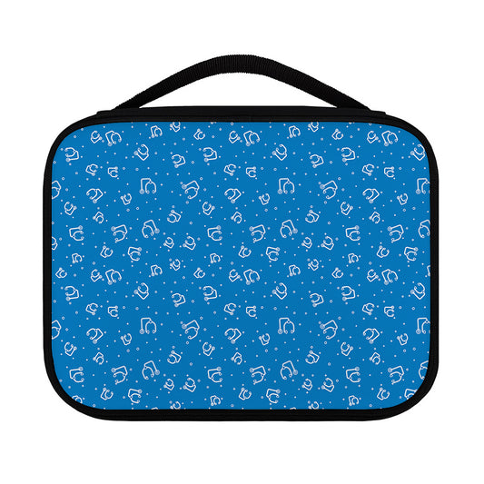 Blue And White Stethoscope Pattern Print Classic Bible Case