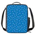 Blue And White Stethoscope Pattern Print Crossbody Lunch Bag