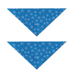 Blue And White Stethoscope Pattern Print Dog Bandana
