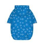 Blue And White Stethoscope Pattern Print Dog Zip Up Hoodie