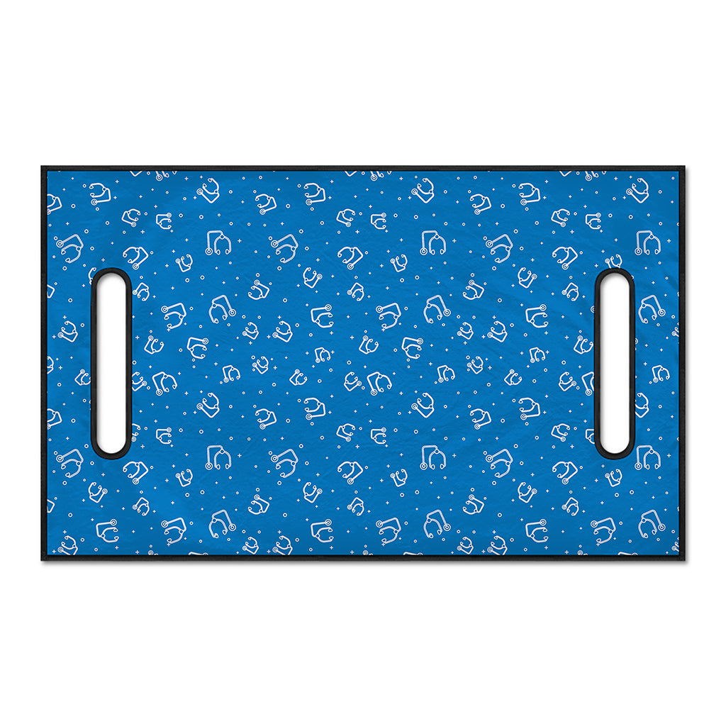 Blue And White Stethoscope Pattern Print Golf Cart Seat Cover