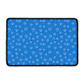 Blue And White Stethoscope Pattern Print Kitchen Mat