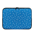 Blue And White Stethoscope Pattern Print Laptop Sleeve
