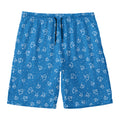 Blue And White Stethoscope Pattern Print Men's Swim Trunks