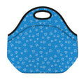 Blue And White Stethoscope Pattern Print Neoprene Lunch Bag
