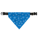 Blue And White Stethoscope Pattern Print Over The Collar Dog Bandana