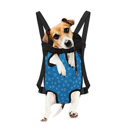 Blue And White Stethoscope Pattern Print Pet Carrier Backpack