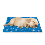 Blue And White Stethoscope Pattern Print Pet Cooling Mat Cover
