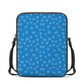 Blue And White Stethoscope Pattern Print Rectangular Crossbody Bag