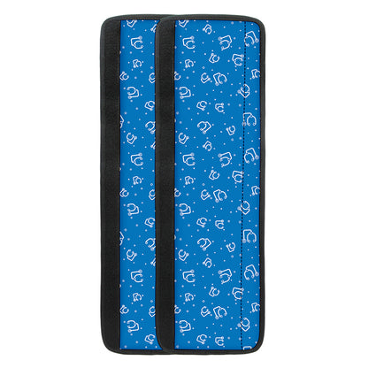 Blue And White Stethoscope Pattern Print Refrigerator Handle Covers