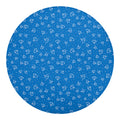 Blue And White Stethoscope Pattern Print Round Blanket