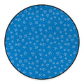 Blue And White Stethoscope Pattern Print Round Floor Mat
