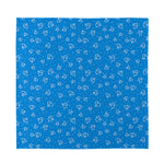 Blue And White Stethoscope Pattern Print Silk Bandana