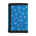 Blue And White Stethoscope Pattern Print Trifold Wallet
