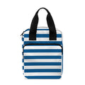 Blue And White Striped Pattern Print Bible Tote Bag
