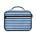 Blue And White Striped Pattern Print Briefcase Bible Bag