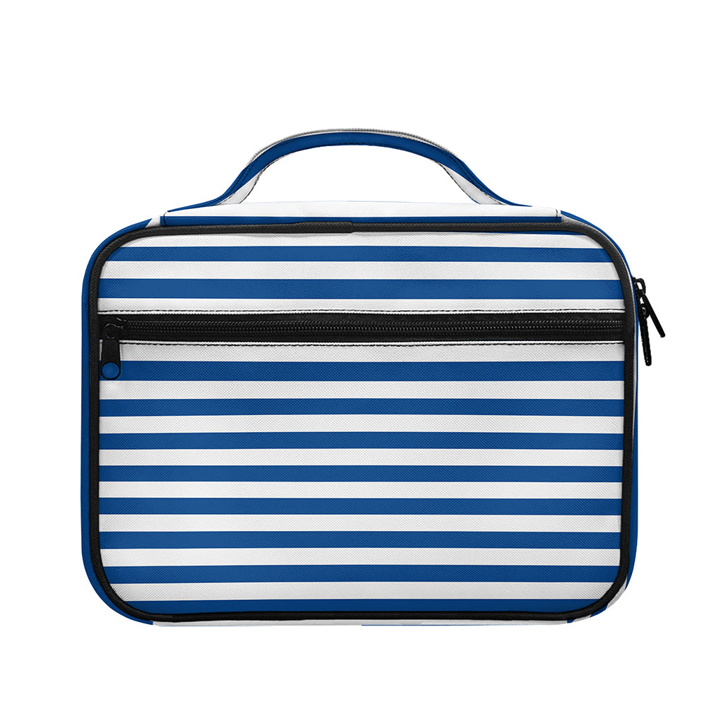 Blue And White Striped Pattern Print Briefcase Bible Bag
