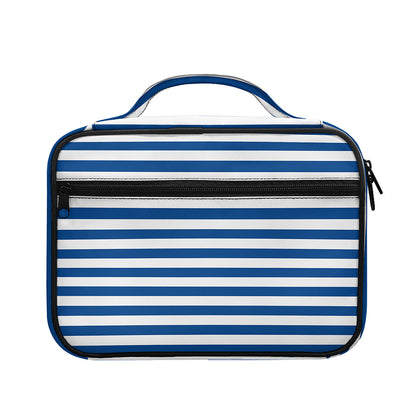 Blue And White Striped Pattern Print Briefcase Bible Bag