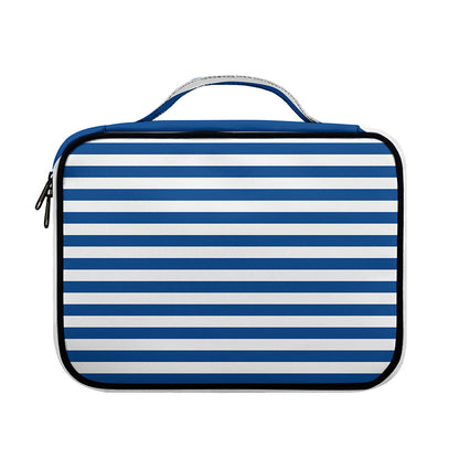 Blue And White Striped Pattern Print Briefcase Bible Bag