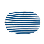 Blue And White Striped Pattern Print Car Side Mirror Covers
