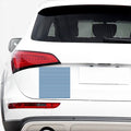 Blue And White Striped Pattern Print Car Sticker