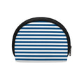 Blue And White Striped Pattern Print Coin Purse