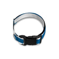 Blue And White Striped Pattern Print Dog Collar