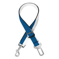 Blue And White Striped Pattern Print Dog Seat Belt