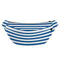 Blue And White Striped Pattern Print Fanny Pack