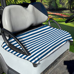 Blue And White Striped Pattern Print Golf Cart Seat Cover