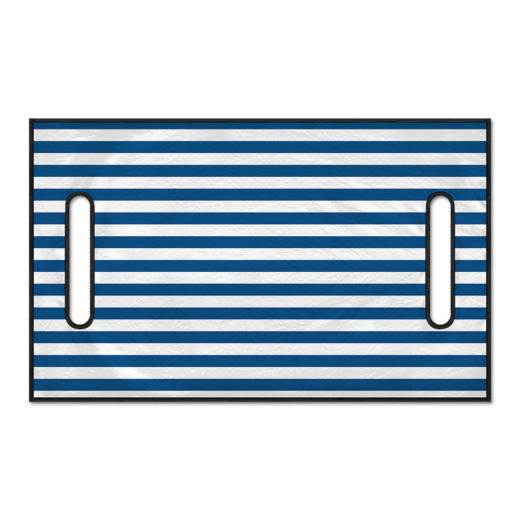 Blue And White Striped Pattern Print Golf Cart Seat Cover
