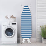 Blue And White Striped Pattern Print Ironing Board Cover