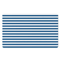 Blue And White Striped Pattern Print Polyester Doormat